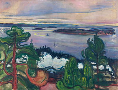 Train Smoke Edvard Munch